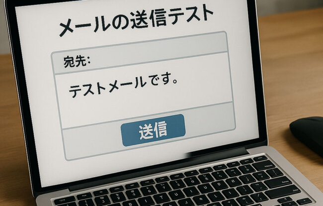 メールフォームの送信テスト