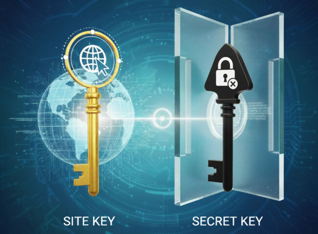 サイトキーとシークレットキー